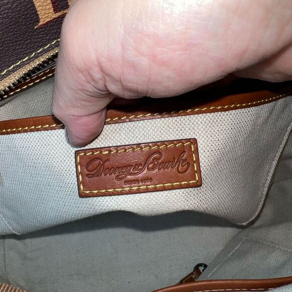 Dooney & Bourke Darla Monogram Pebble Leather Shopper - Picture 13 of 16